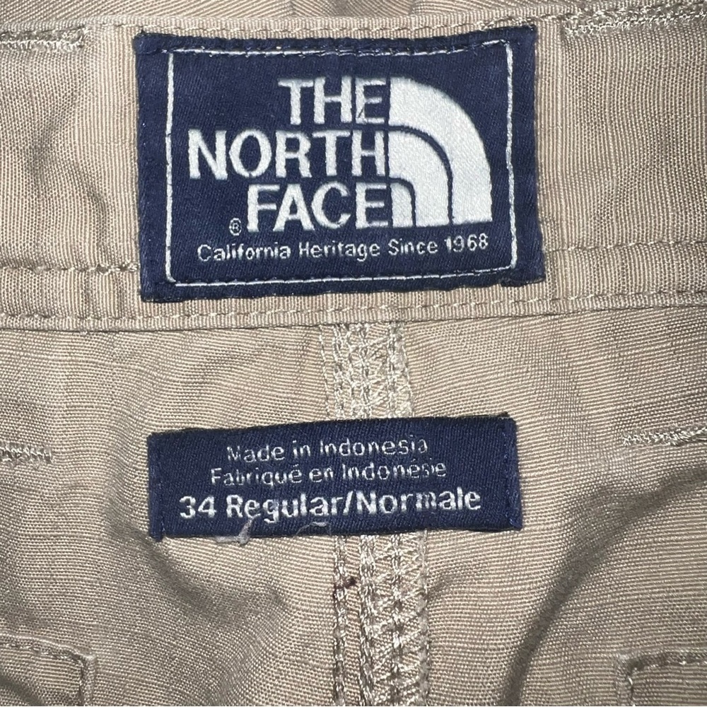 The North Face Men’s Khaki Cargo Hiking Shorts Size 34 - Picture 7 of 10